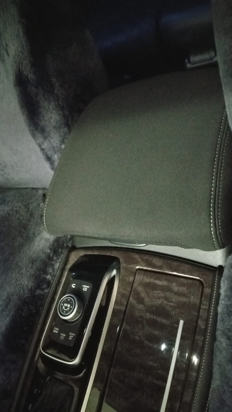 Customer photo review of Nissan Y62 Patrol - GP6 Premium Neoprene Console Lid Cover (Available)