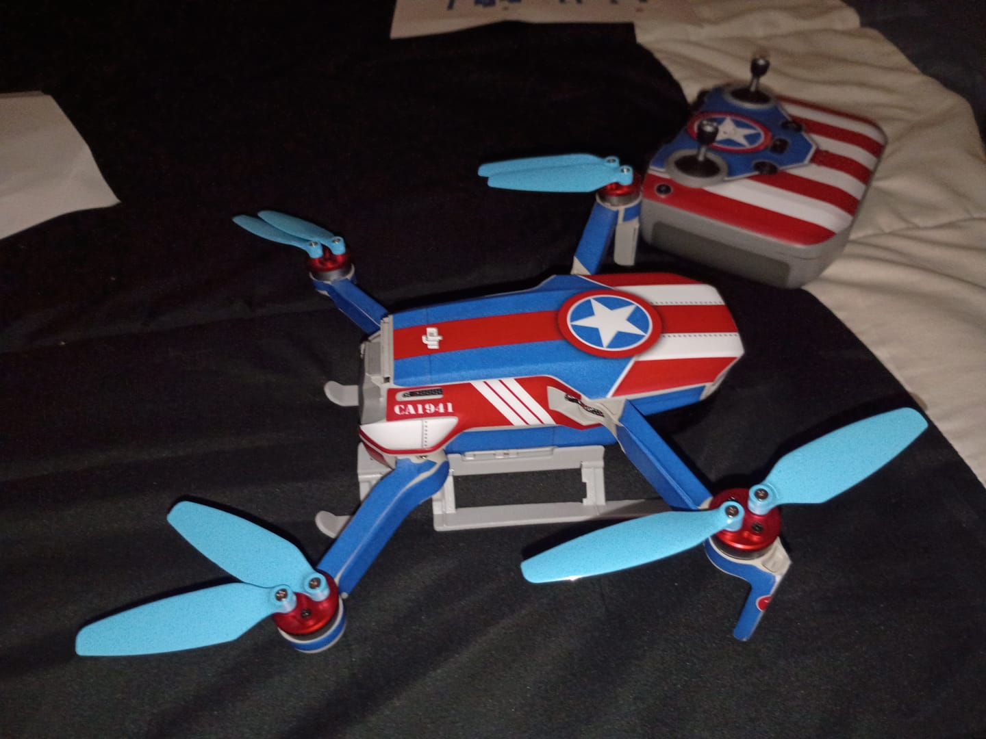 Customer photo review of DJI Mini 2/SE/2 SE/4K STEALTH Upgrade Propellers - x4 Blue