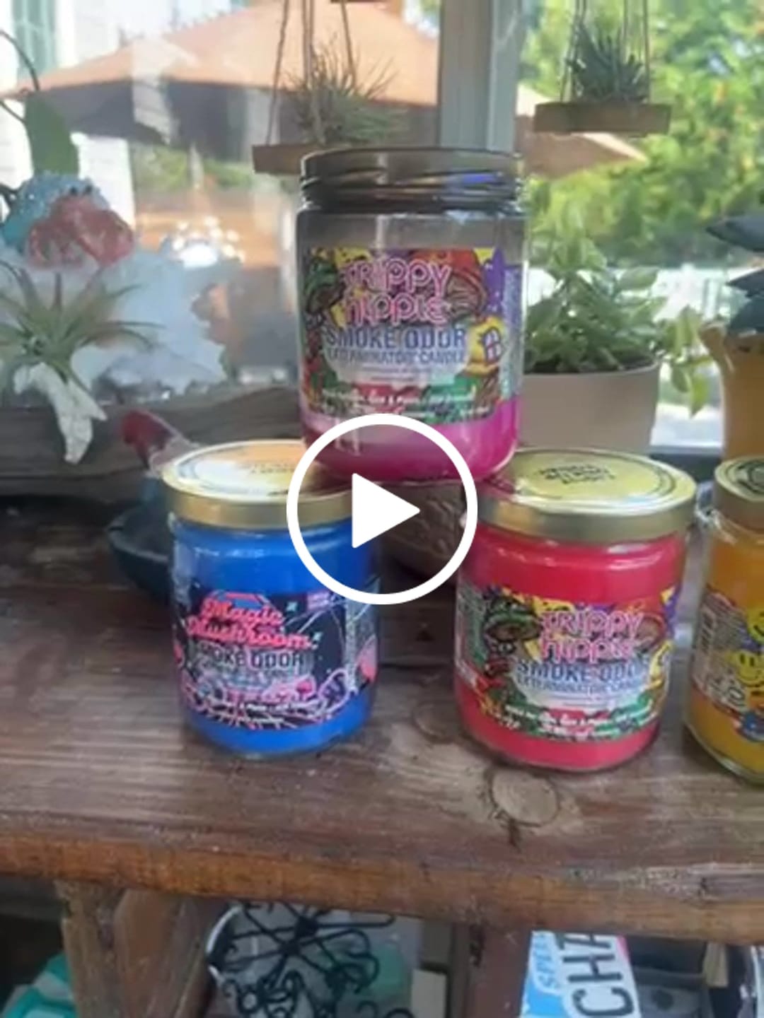 Customer video review of Trippy Hippie Candle
