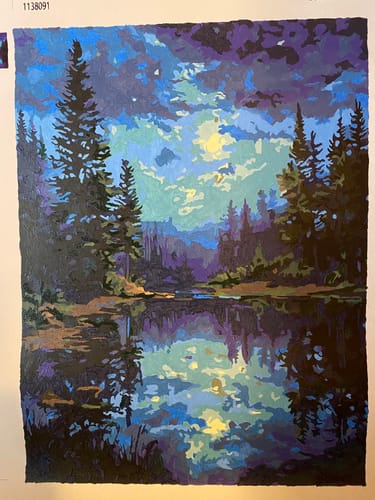 Customer photo review of Night Reflections Tranquil Water