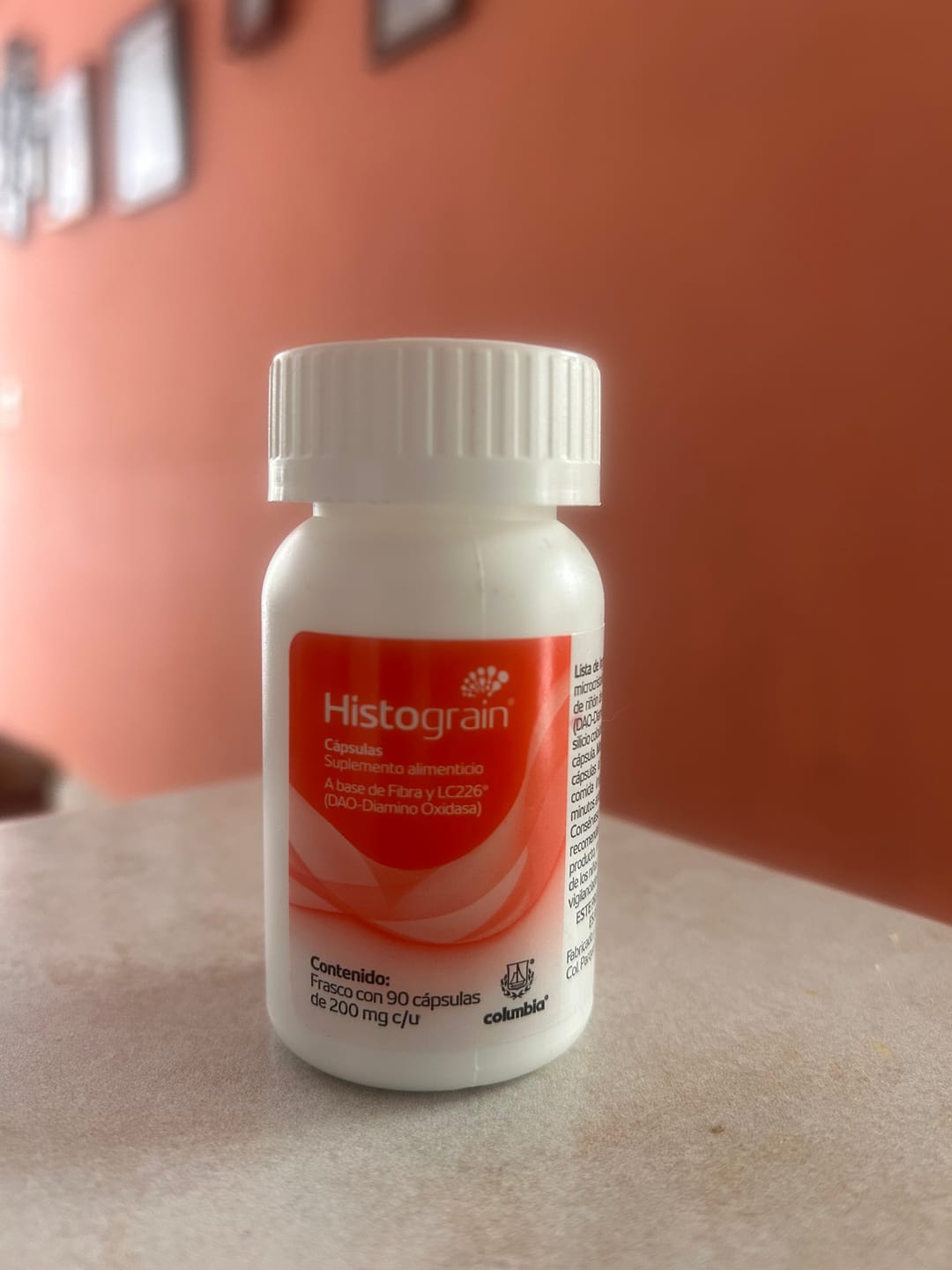 Customer photo review of Histograin - 90 Cápsulas - Enzima DAO