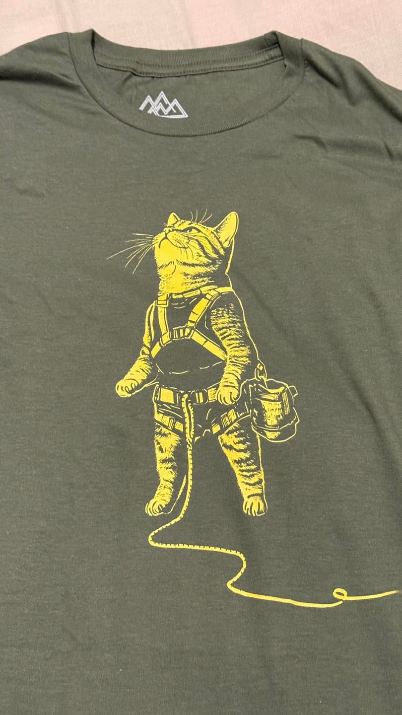 Customer photo review of Cat Climb Tee