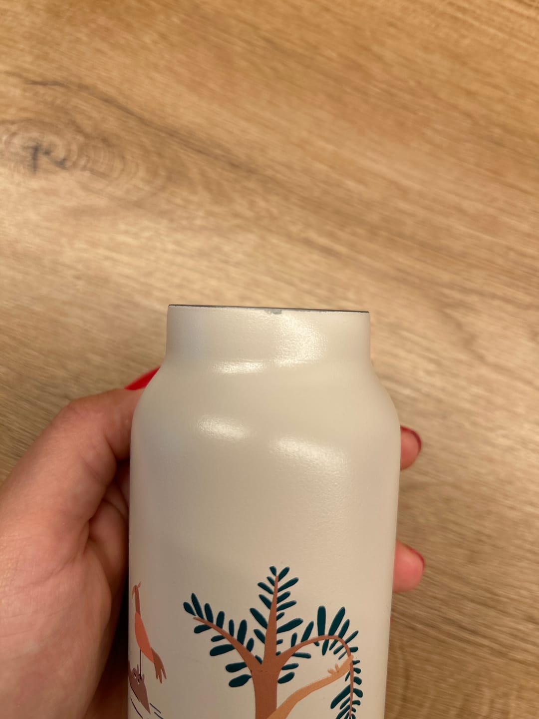 Customer photo review of Liewood Kimmie gyerek szívószálas kulacs (250 ml) - szafari (homok)