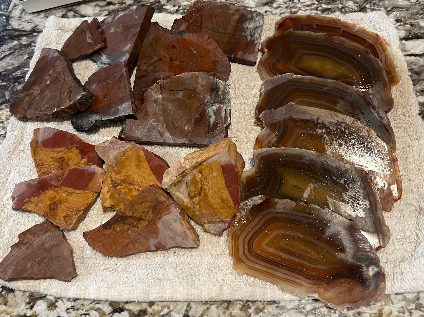 Customer photo review of Gemking Lapidary Saw Blades with Ultra-Thin Notched Rim for Wet Cutting of Hard Materials such as Agate, Petrified Wood or Jade