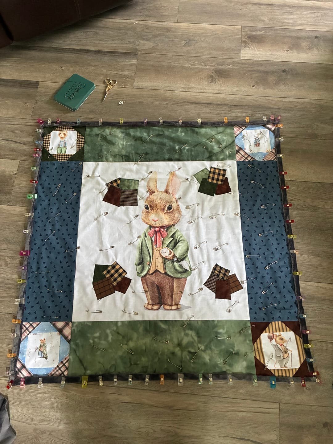 Customer photo review of Little Critters Rabbit with Watch Fabric Panel