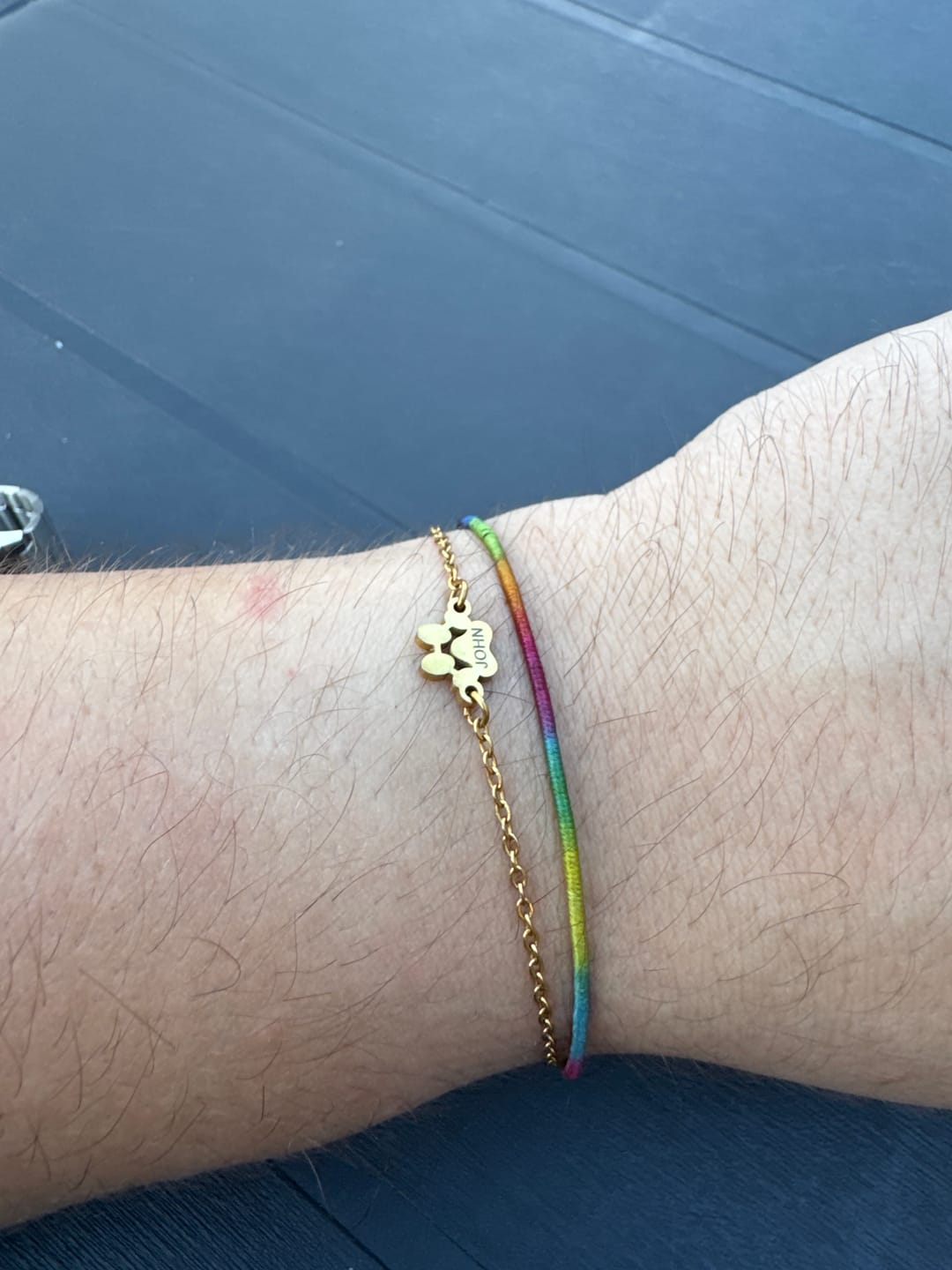 Customer photo review of Per sempre nel cuore - Portachiavi piastrina personalizzato