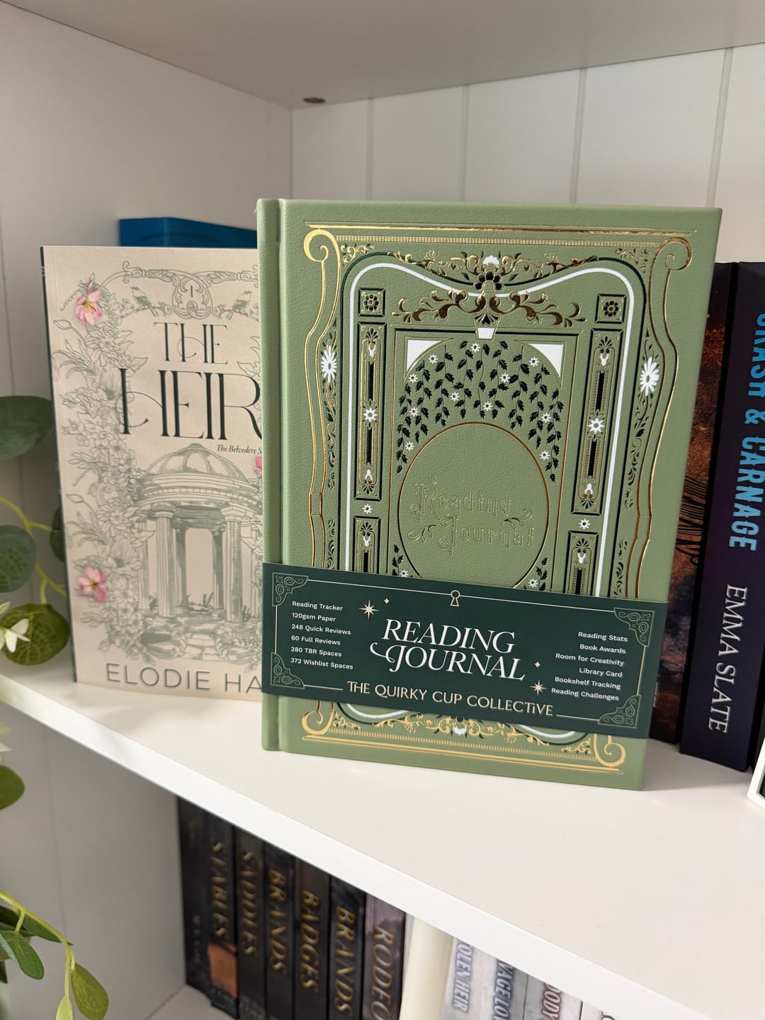 Customer photo review of Reading Journal - Sage