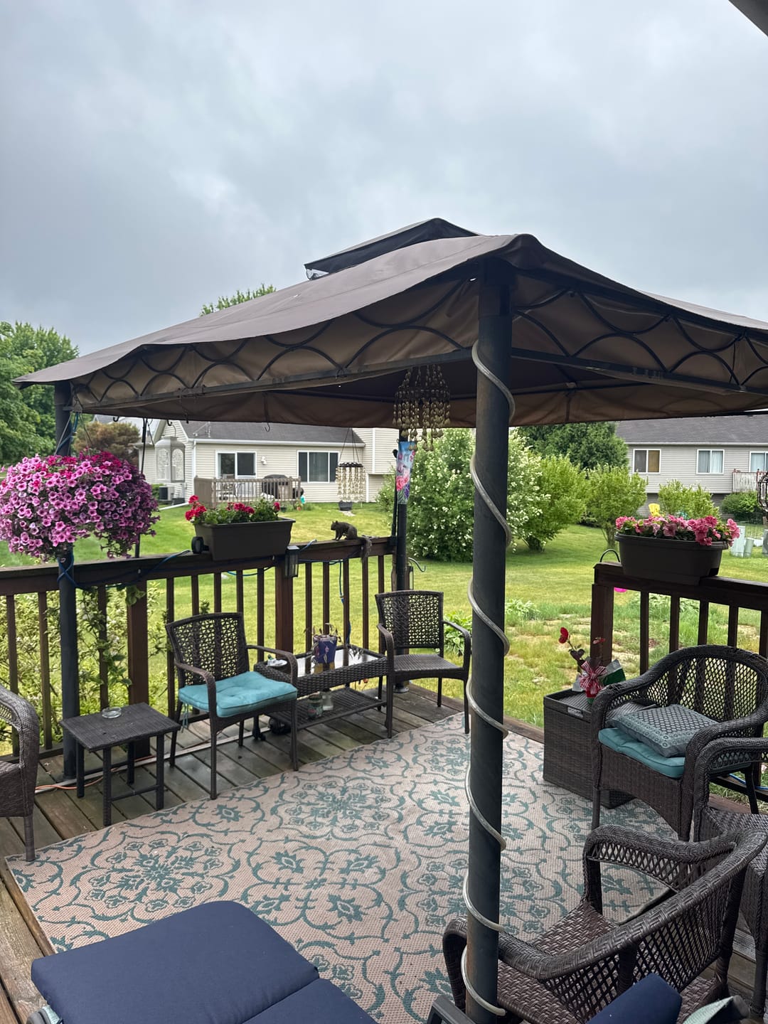 Customer photo review of Shade N' Shelters 9' x 11' Gazebo - Main Canopy + Roof Vent Canopy