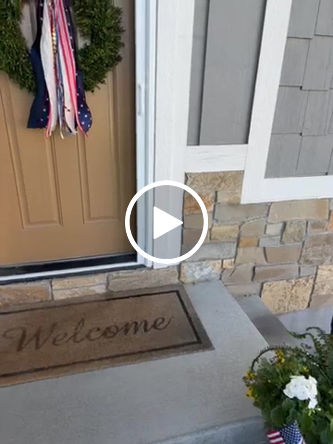 Customer video review of Old Glory Wreath Ribbon
