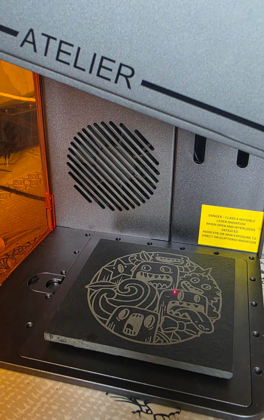 Customer photo review of AtomStack Atelier AI Diode Laser Engraver with Built-in Camera