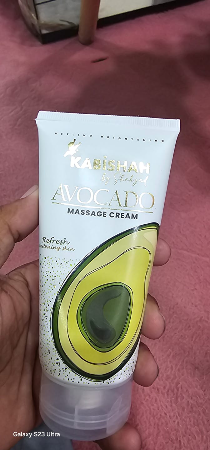 Customer photo review of Avocado Massage Cream