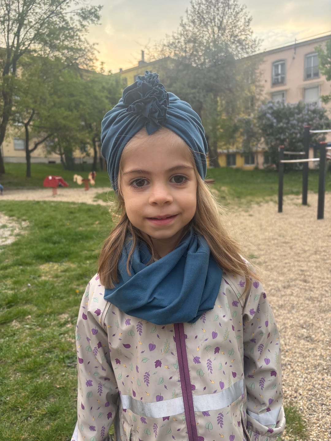 Customer photo review of Turbánka-csősál szett (átmeneti) - választható színben
