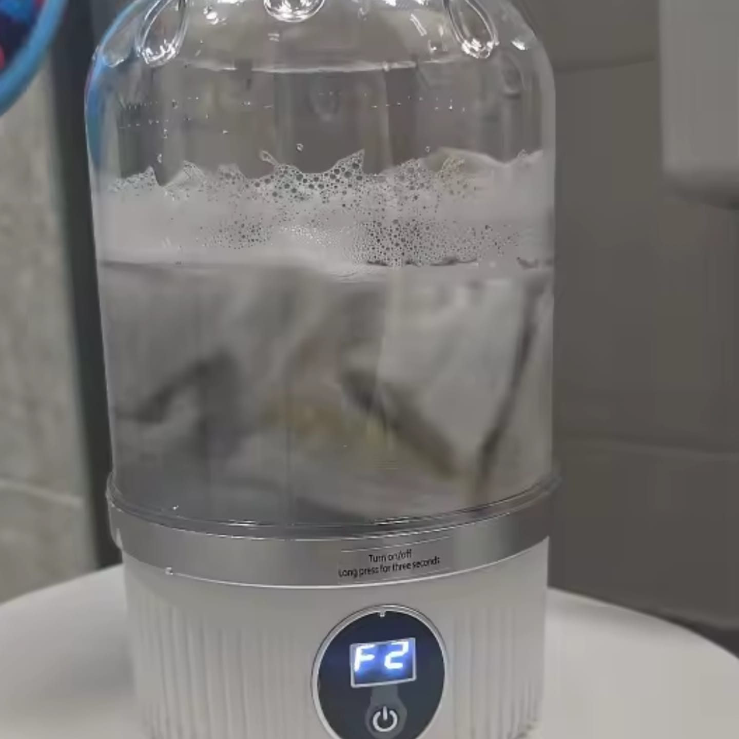 Customer photo review of Velora™ Mini Lavadora Eléctrica Portátil