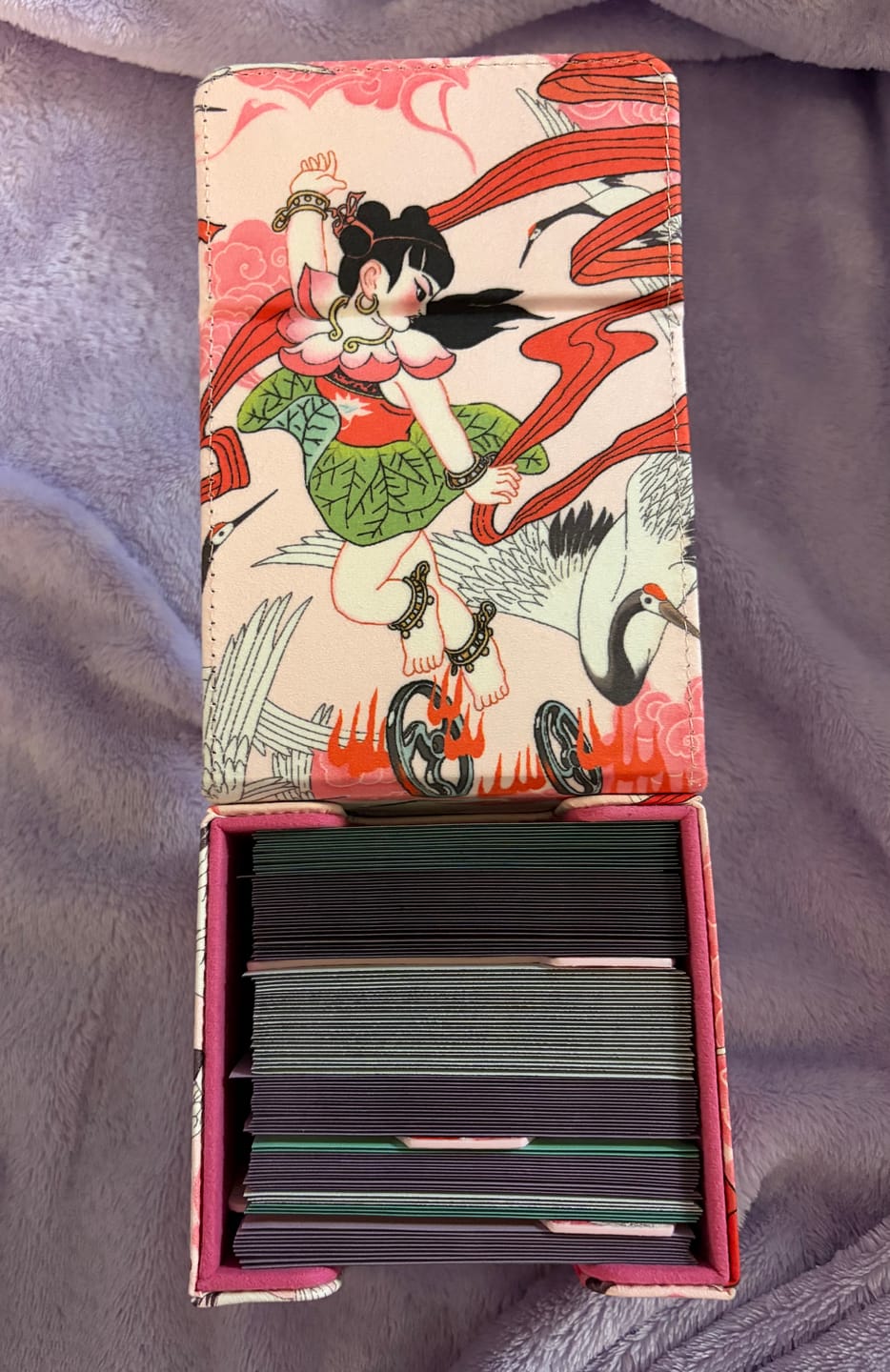 Customer photo review of Ne Zha Conquers the Dragon King Deck Box - Battles the Celestial Crane