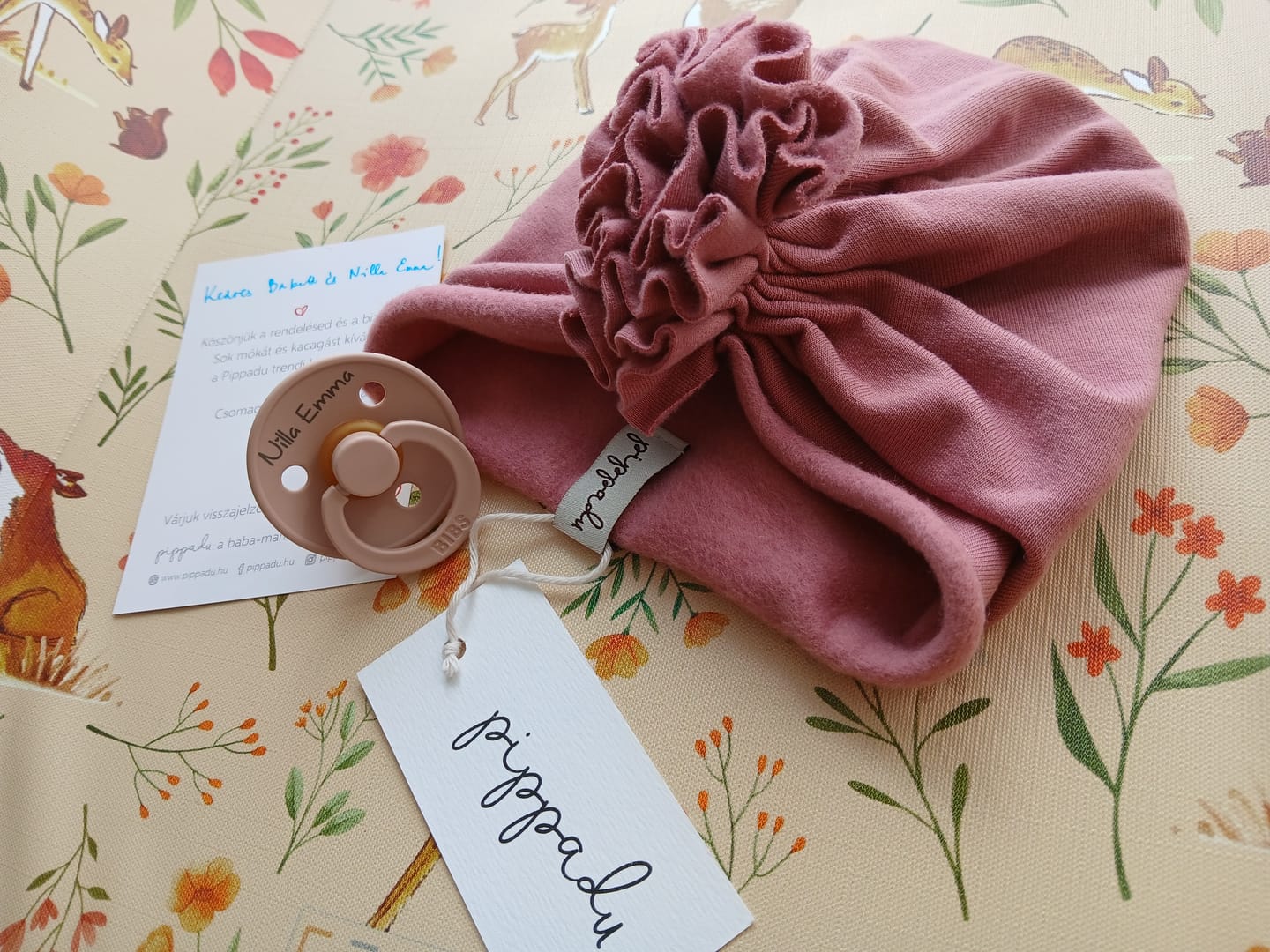 Customer photo review of Turbánka (őszi-téli) - mályva