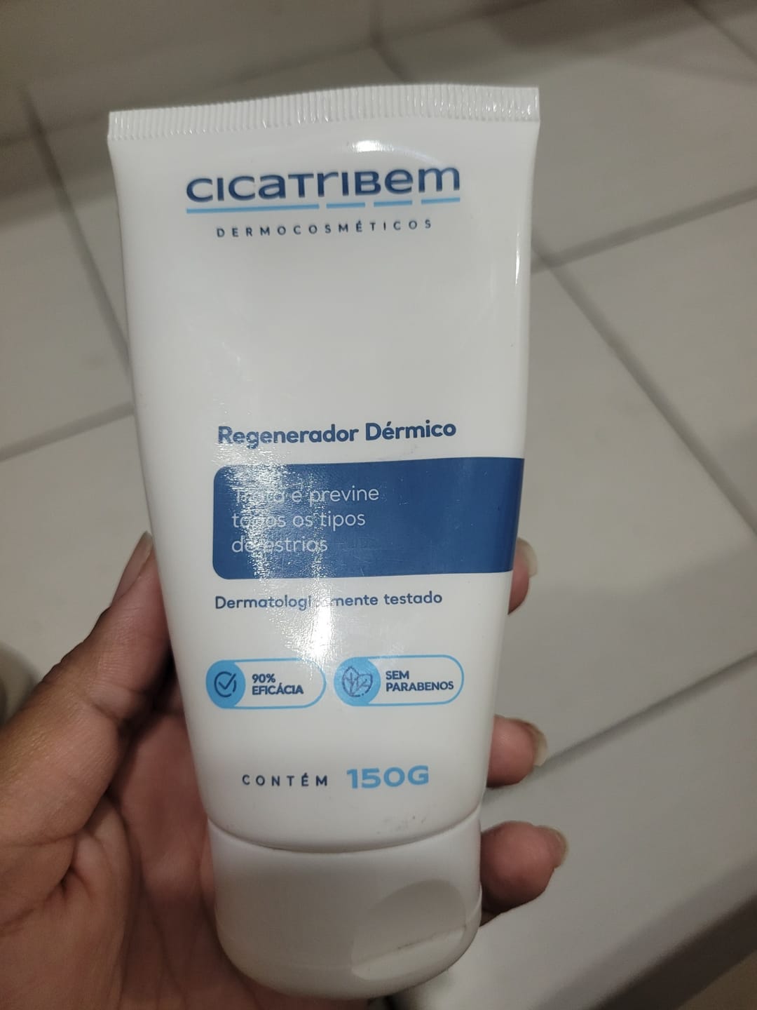 Customer photo review of Creme Antiestrias Regenerador Dérmico