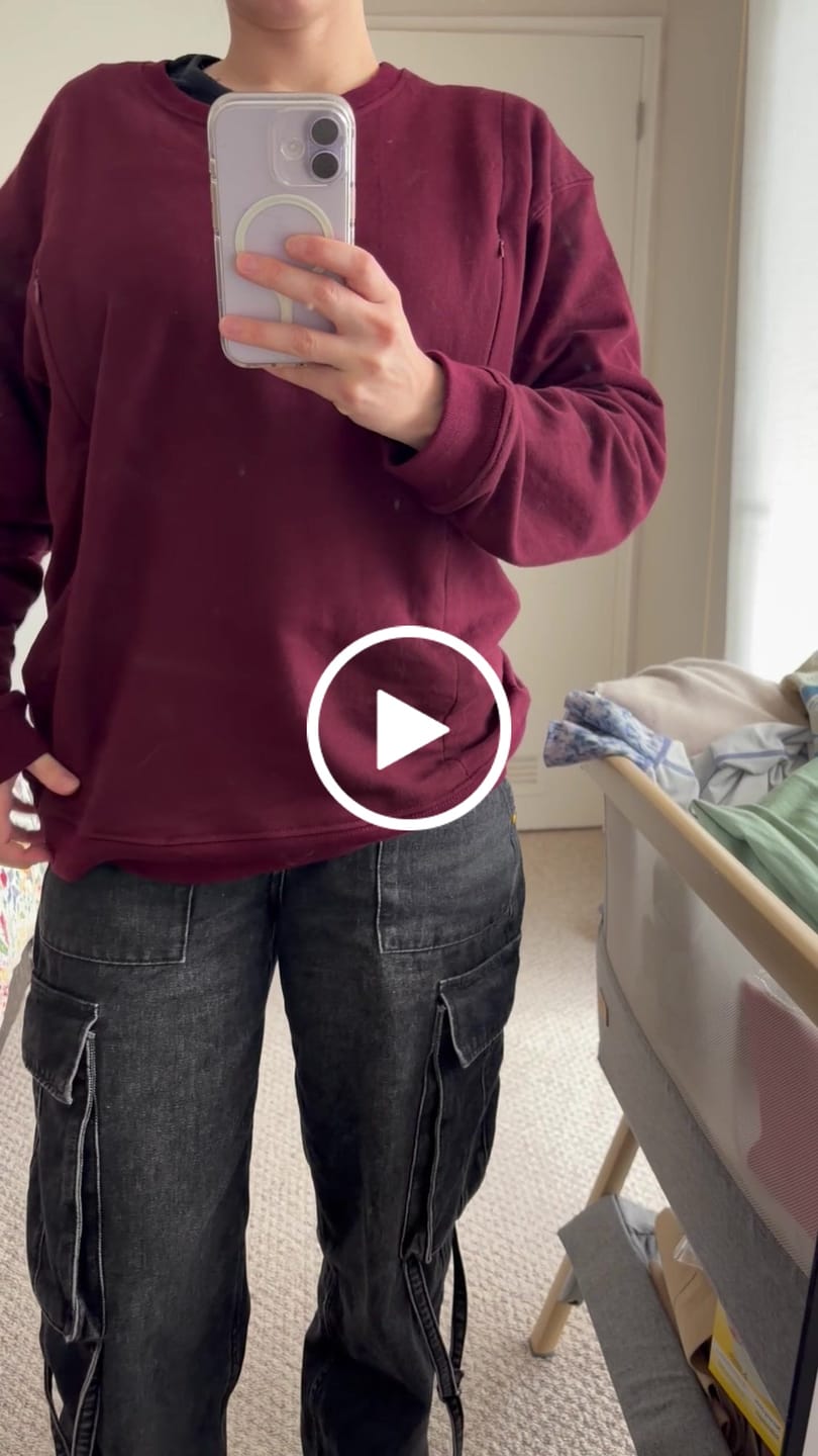 Customer video review of Polerón de Lactancia Aika Burdeo - FTM