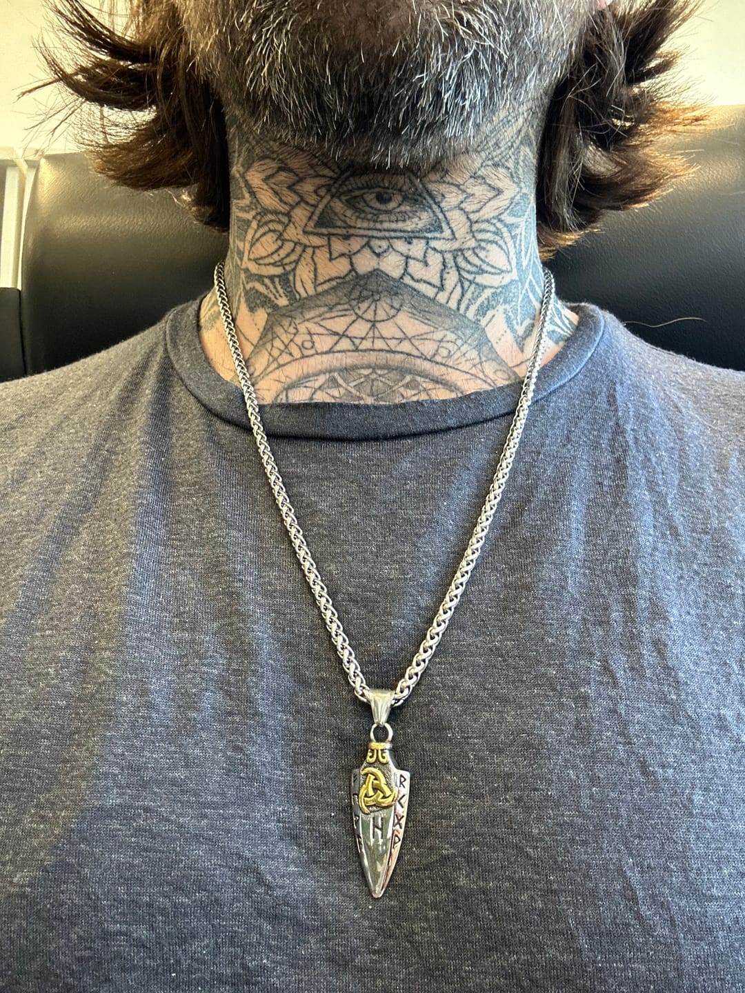 Customer photo review of Gungnir Necklace