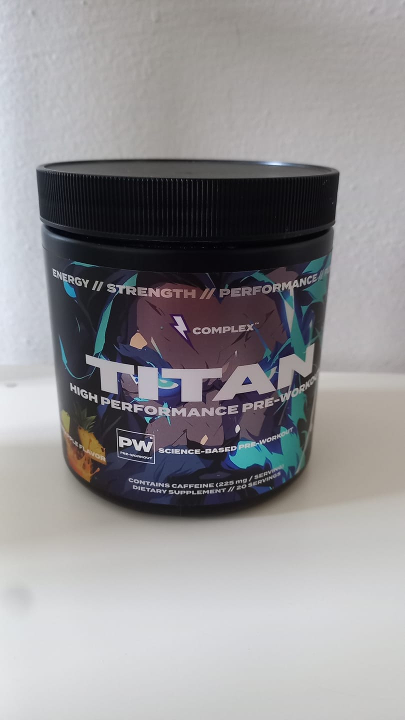 Customer photo review of Titan Pre-workout
