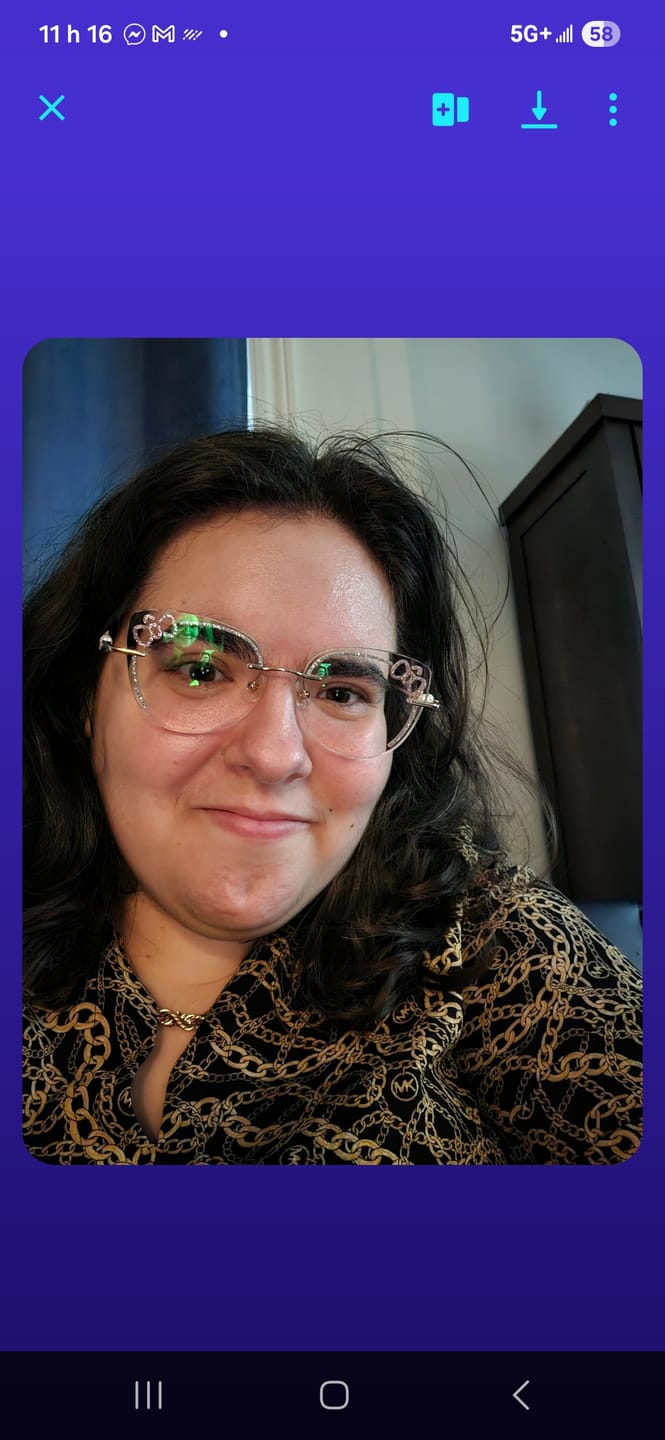 Customer photo review of Kitty Eyeglasses