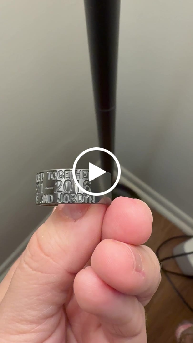 Customer video review of Black Duck Band Ring - Zirconium 10mm