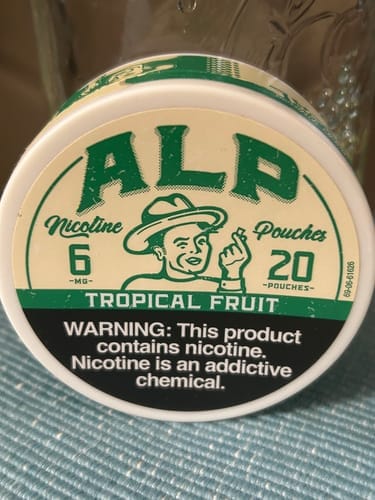 Customer photo review of Tropical Fruit Nicotine Pouches