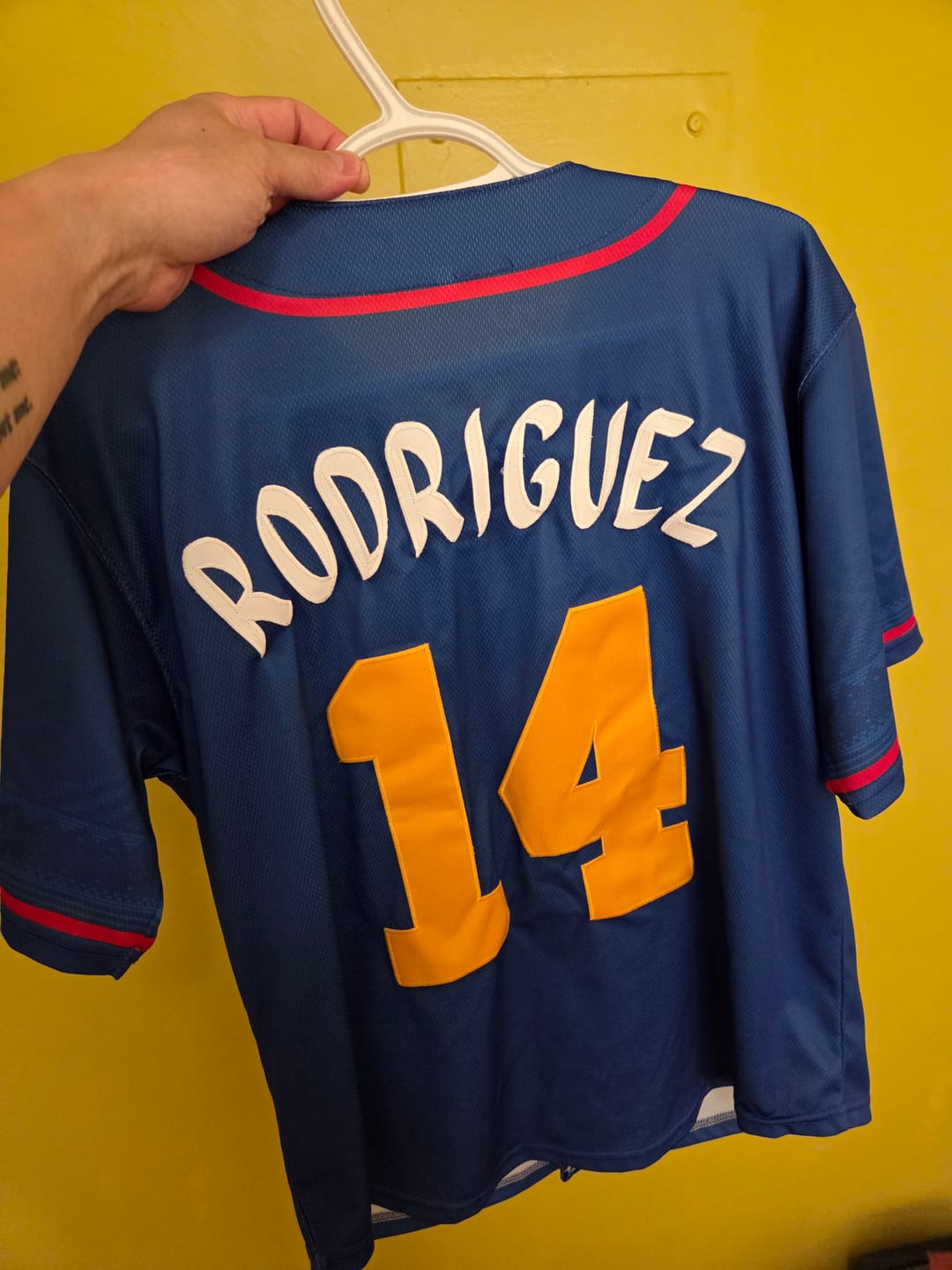 Customer photo review of Philippines Heritage Custom Baseball Jersey