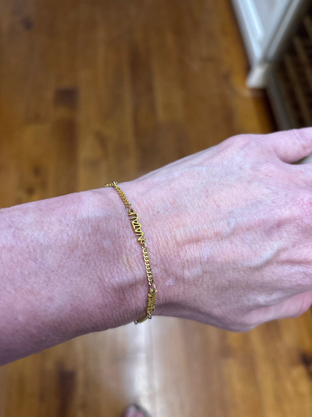 Customer photo review of Custom Name Bracelet