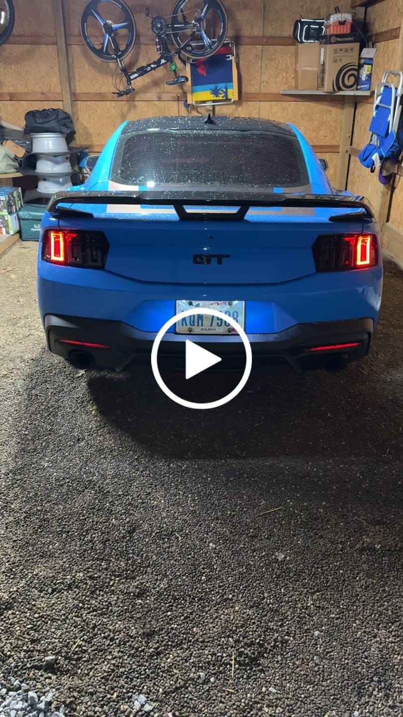 Customer video review of 2024-2026 Mustang S650 Heritage-X™ Taillights Amber Turn Signal Sequential w/ Animation