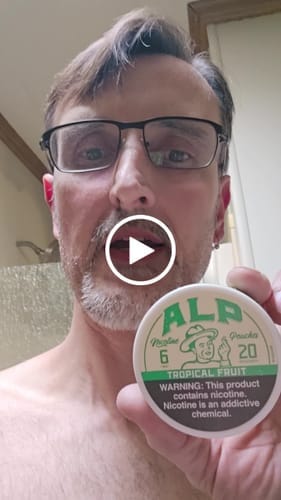 Customer photo review of Tropical Fruit Nicotine Pouches