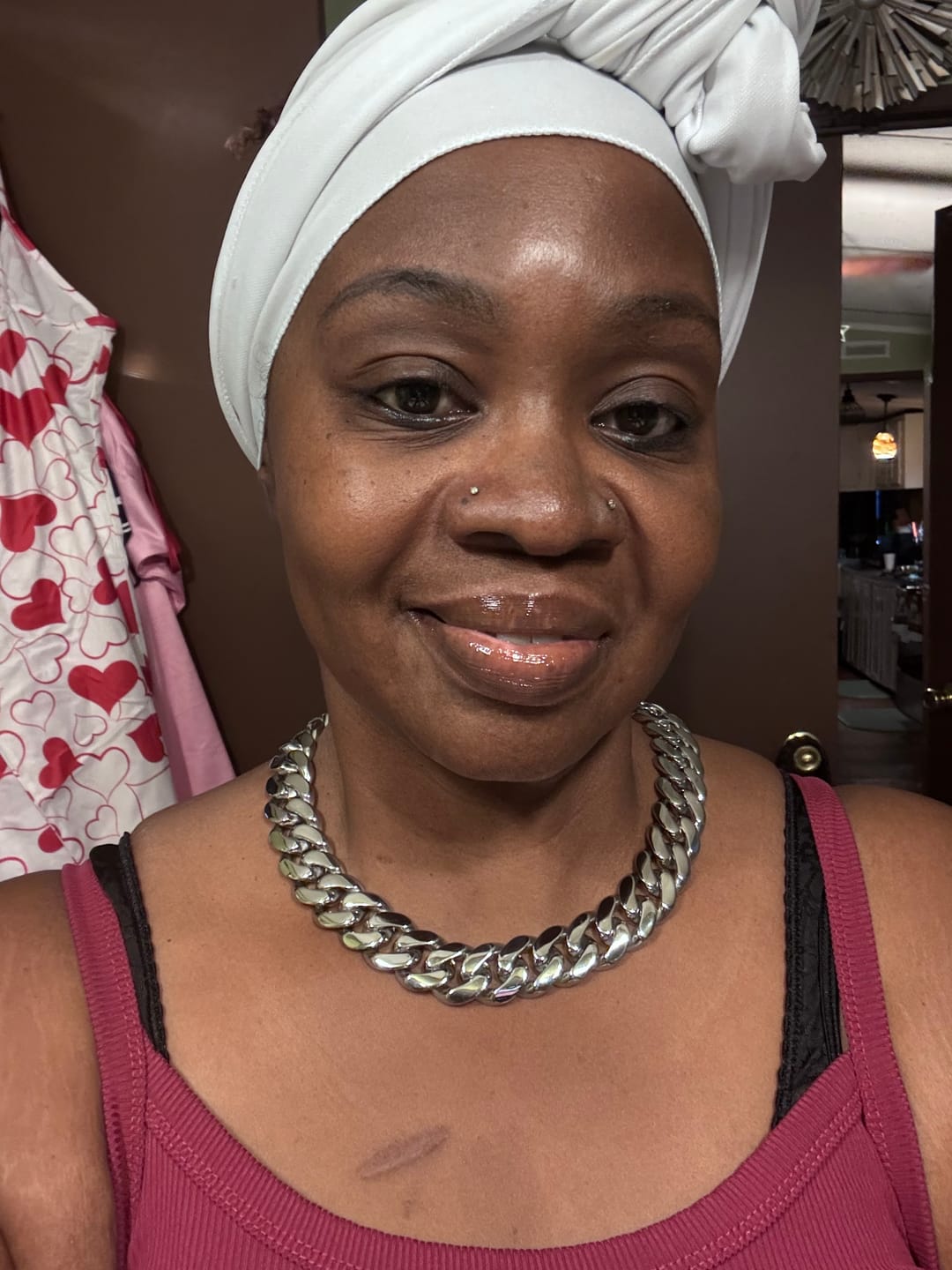 Customer photo review of 20mm Solid 18k Miami Cuban Link Chain w/Iced Clasp