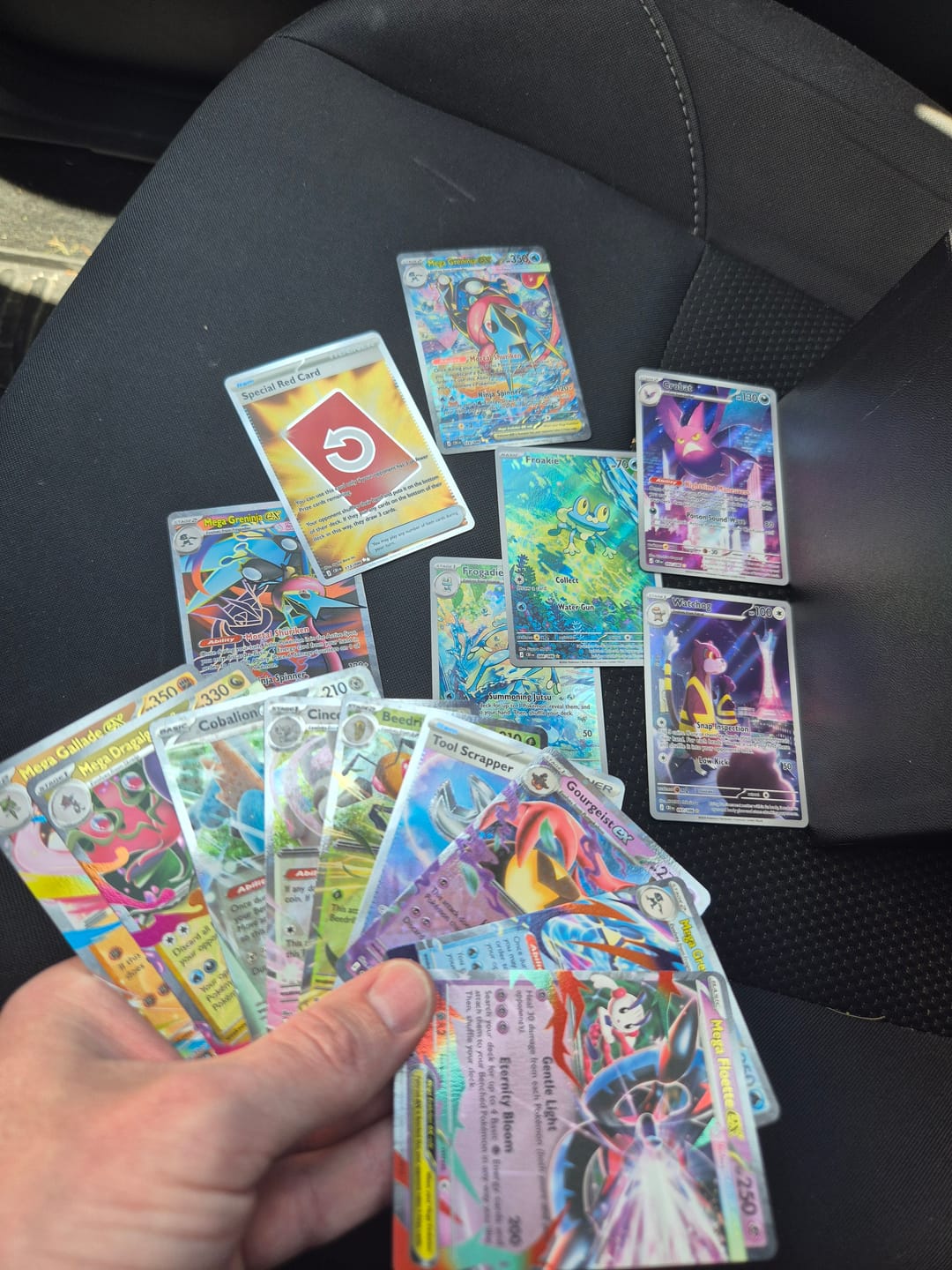 Customer photo review of PREORDER: Pokémon TCG: Mega Evolution - Chaos Rising Booster Display Box (36 packs)