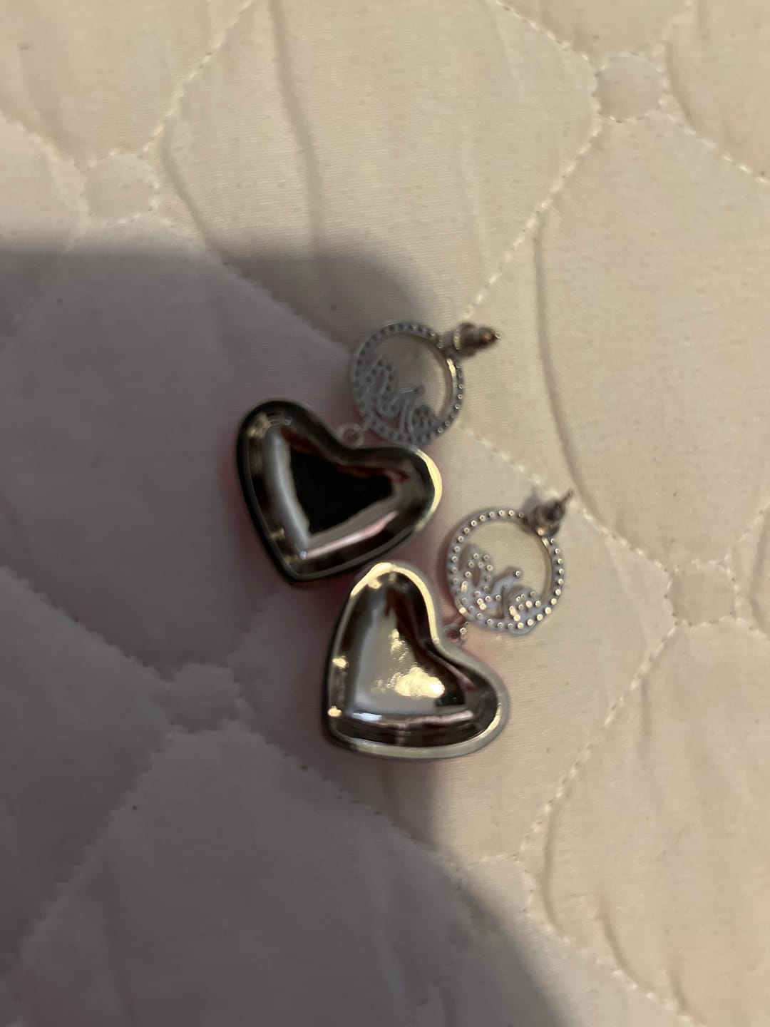 Customer photo review of Pink Era Adore Silver Earrings