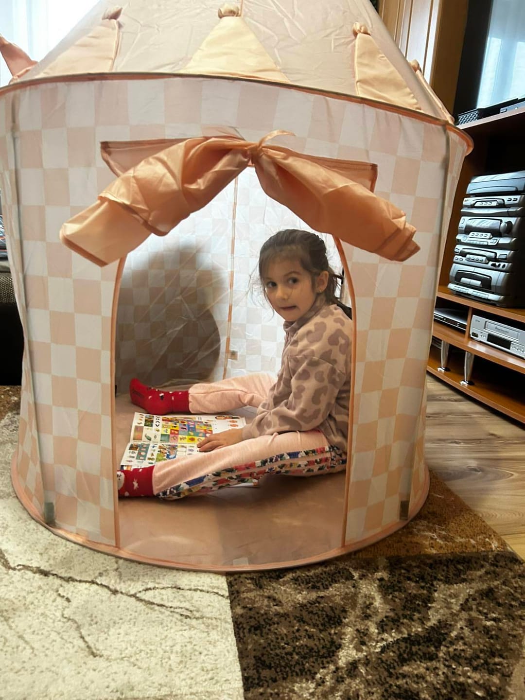 Customer photo review of Kid's Concept játszósátor (barack kockás)