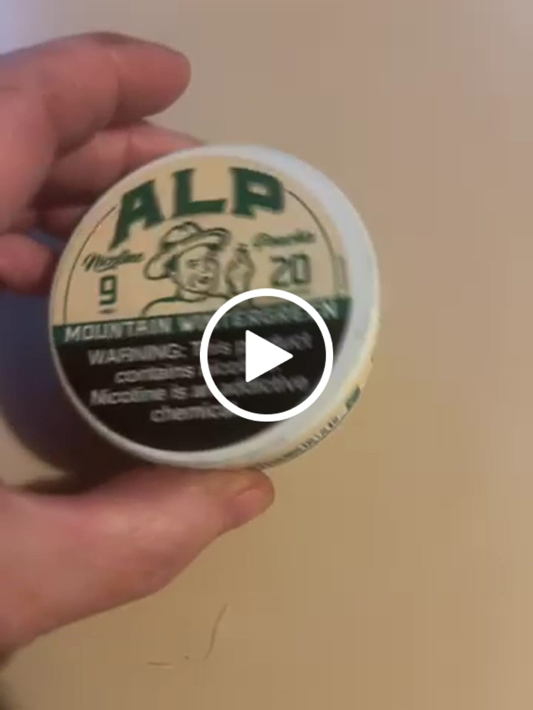Customer video review of Mountain Wintergreen Nicotine Pouches