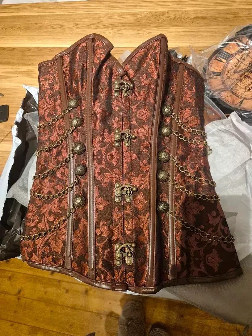 Customer photo review of Classic steampunk corset