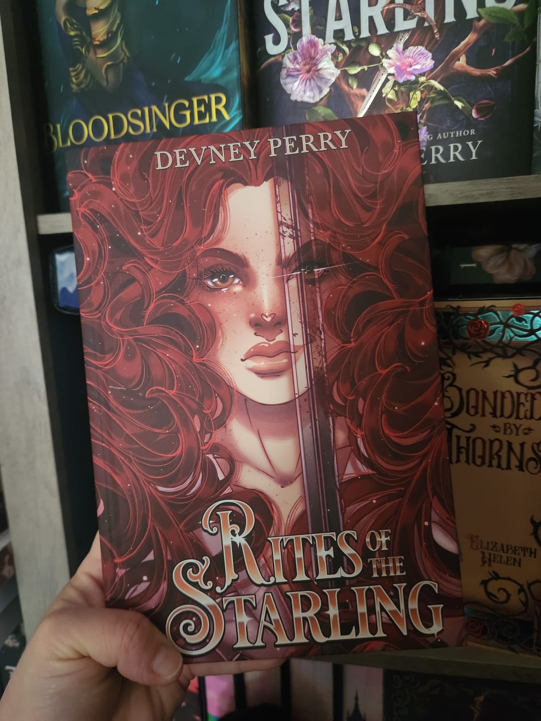 Customer photo review of PS Hardcover SE Rites of the Starling by Devney Perry