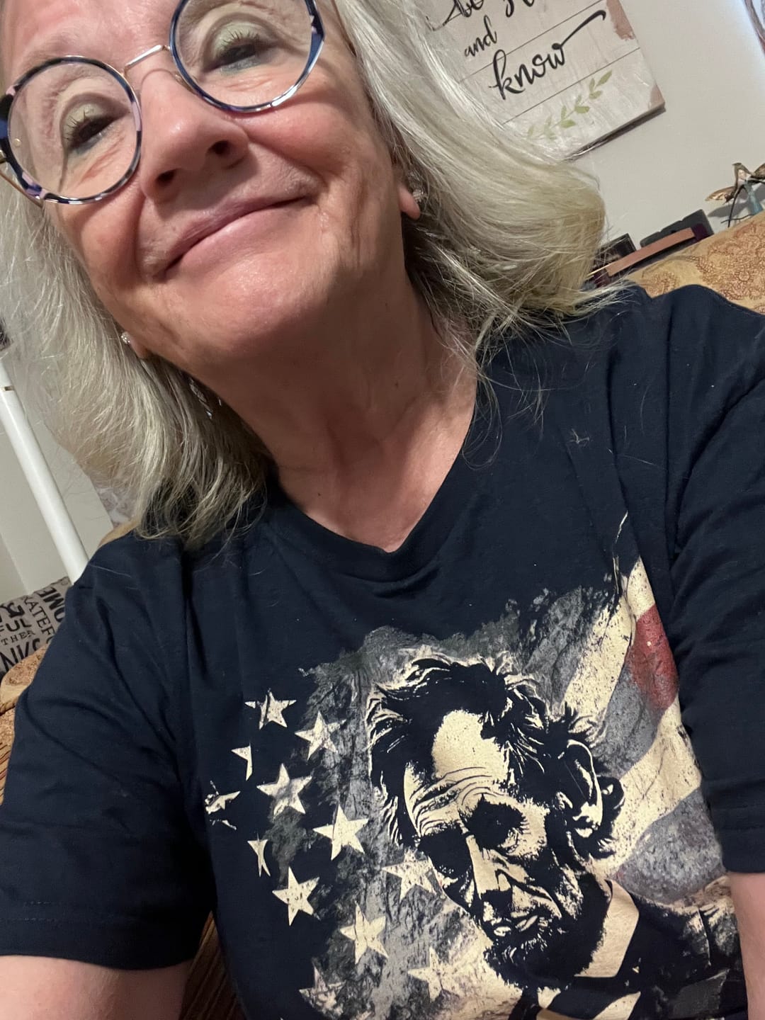 Customer photo review of Lincoln Flag T-Shirt