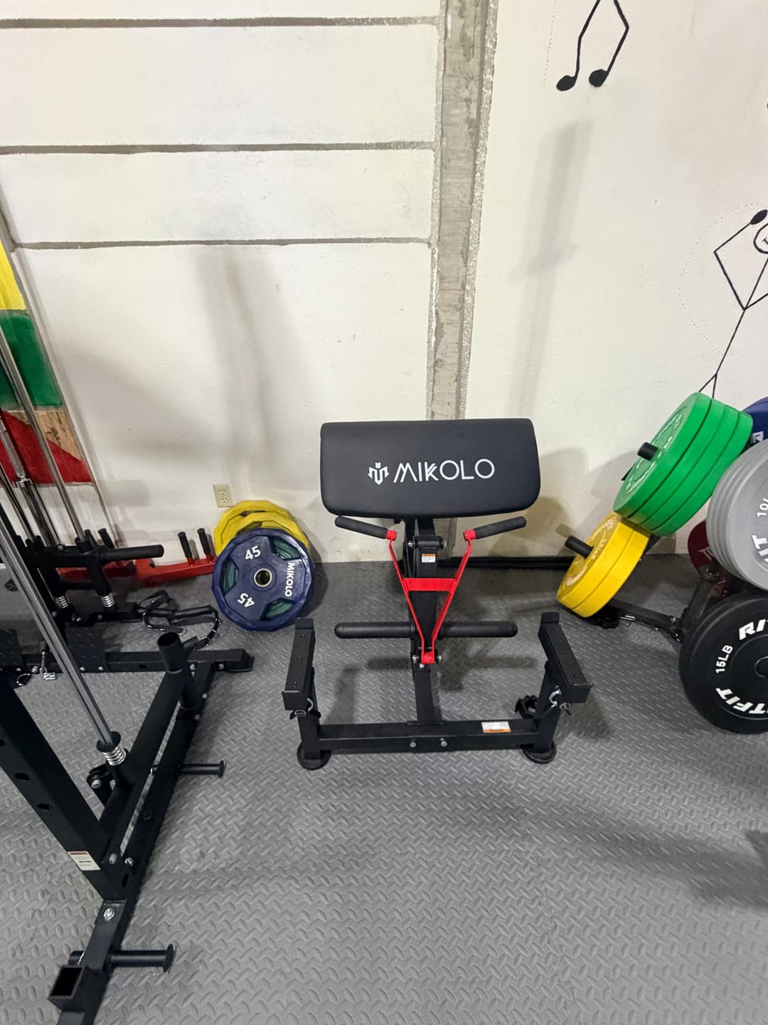 Customer photo review of Ez-grip Color Rubber Coated Olympic Weight Plates