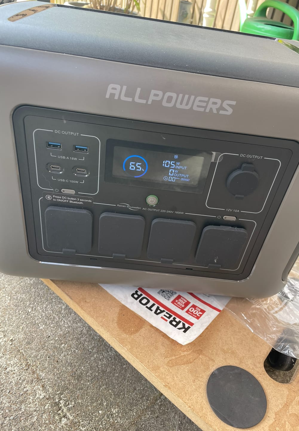 Customer photo review of ALLPOWERS R1500 LITE Portable Power Station 1600W 1056Wh