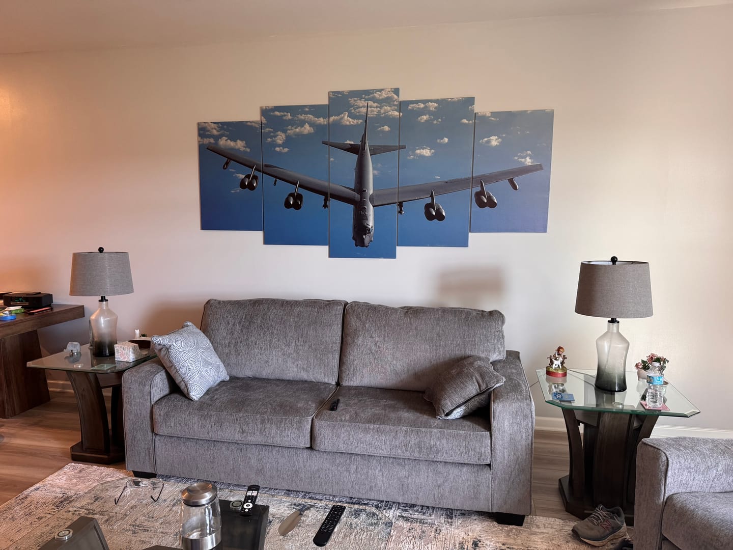Customer photo review of Boeing B-52 Stratofortress Bomber in Flight Above the Clouds