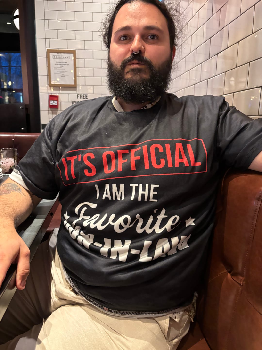 Customer photo review of I Am The Favorite Son-In-Law - Best Gift For Son-In-Law Classic T-Shirt
