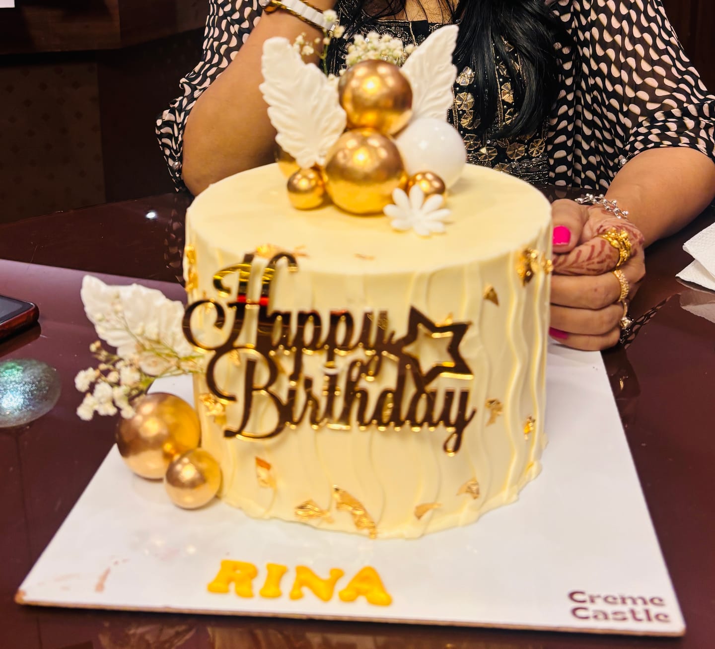 Customer photo review of Customized Flower Cake