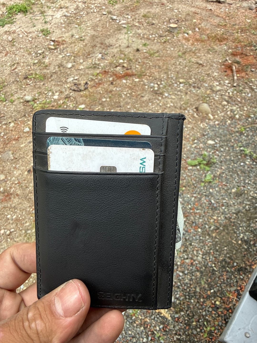 Customer photo review of 80Eighty® Black Leather Wallet