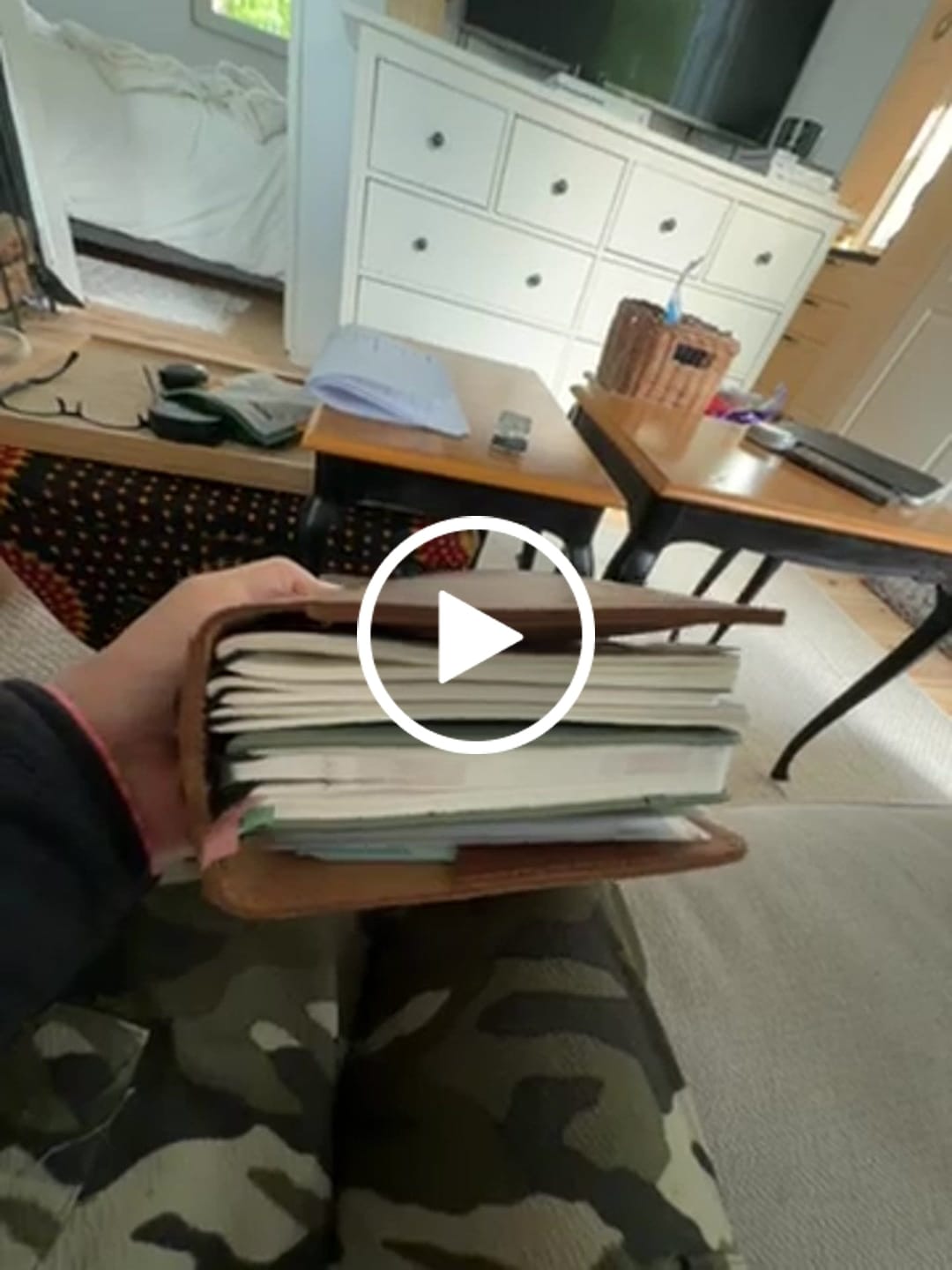 Customer video review of Leather Journal Cover Refillable With Elastic Band