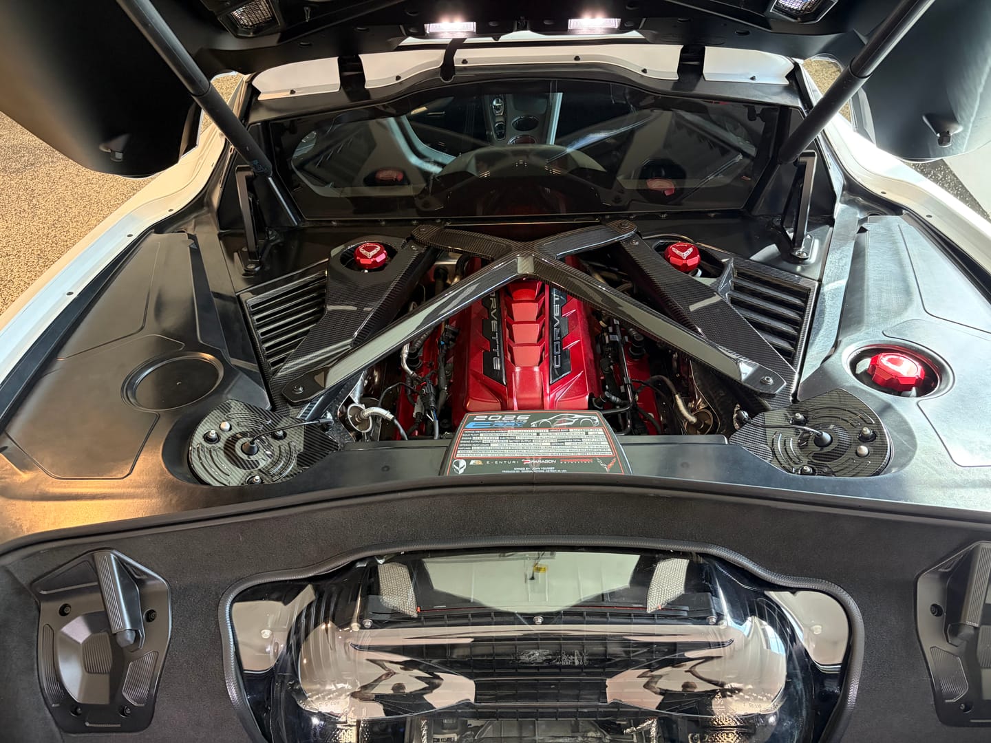 Customer photo review of 2024-Up Corvette C8 E-Ray Coupe | Factory Style Dry CARBON FIBER Engine Bay Panel