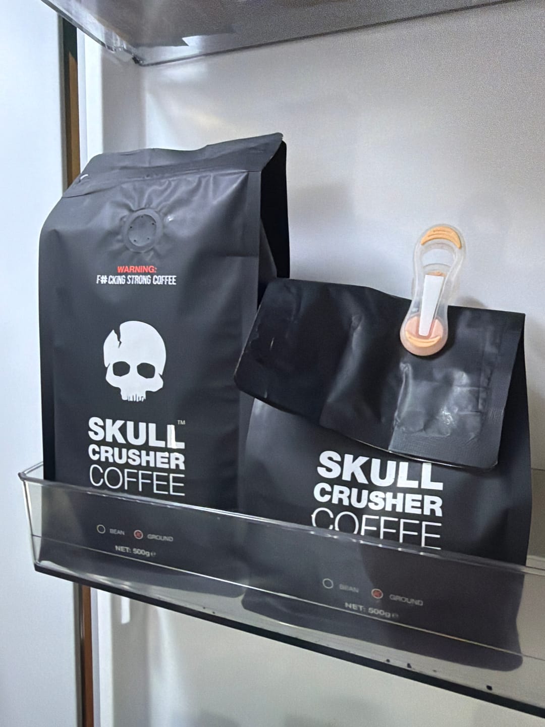 Customer photo review of Skull Crusher - High Caffeine Coffee