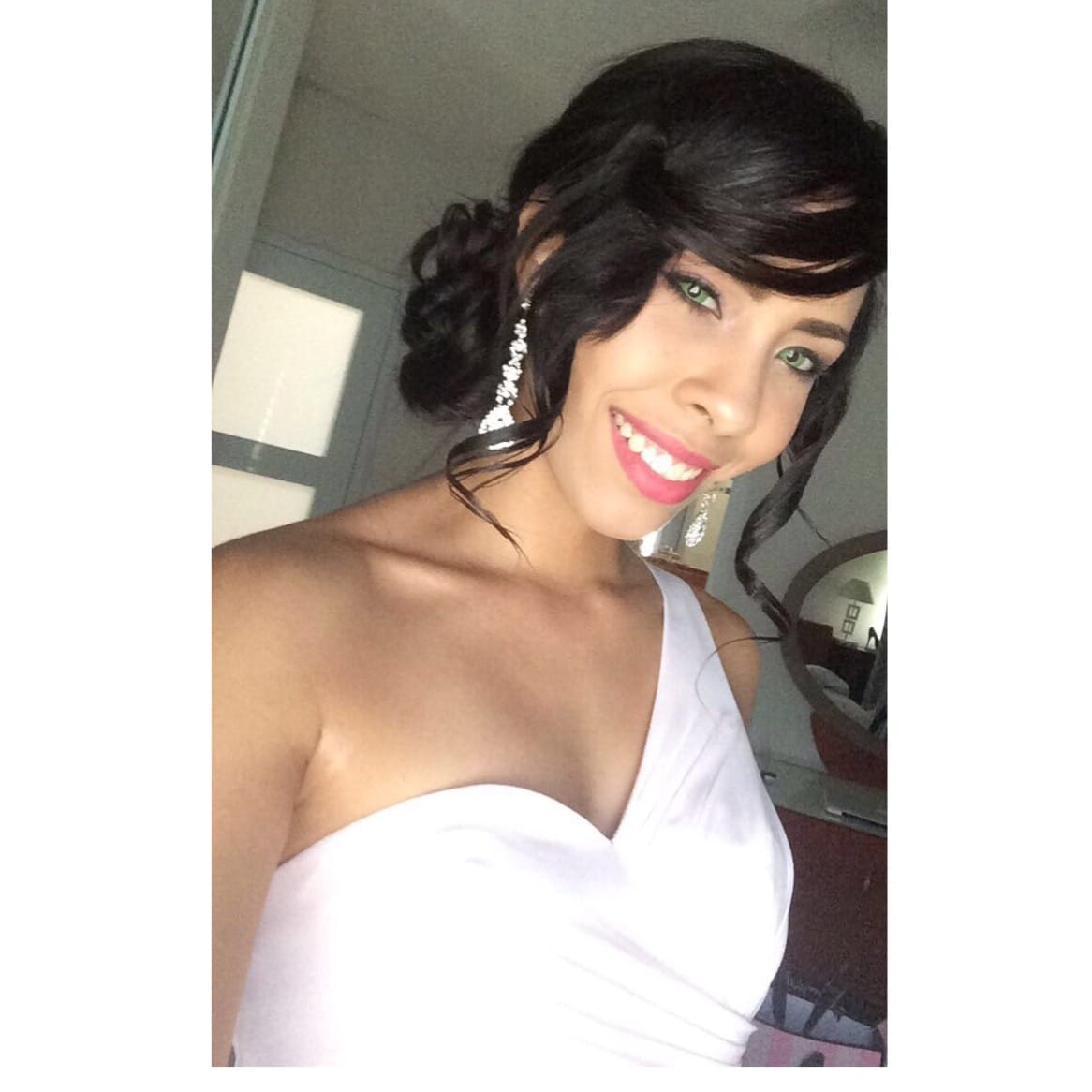 Customer photo review of Hidrocor Quartz Blue Gray Prescription Colored Contact Lenses