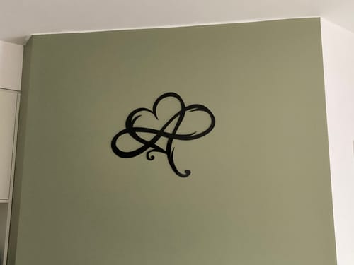 Customer photo review of Infinity Heart Wall Art