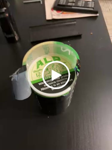 Customer photo review of Spearmint Nicotine Pouches